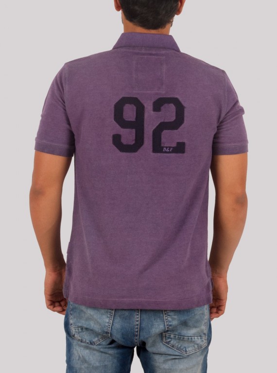 Purple Garment Dyed Polo T-Shirt for Men – Boer and Fitch