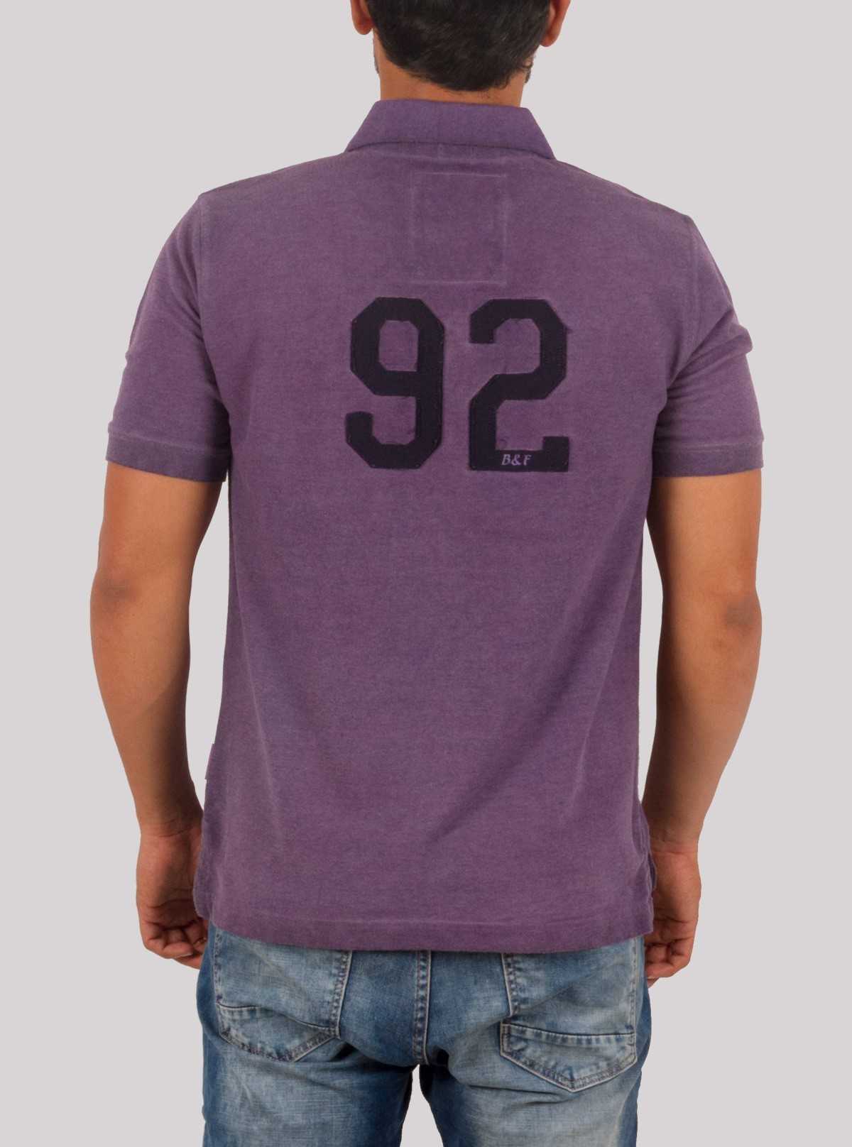 Purple Garment Dyed Polo T-Shirt for Men – Boer and Fitch