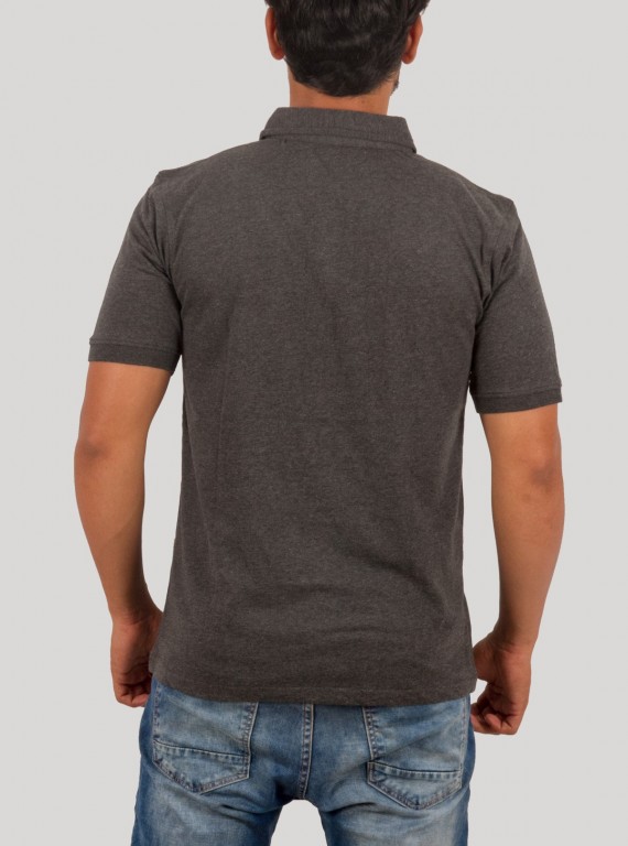 Dark Melange Polo TShirt