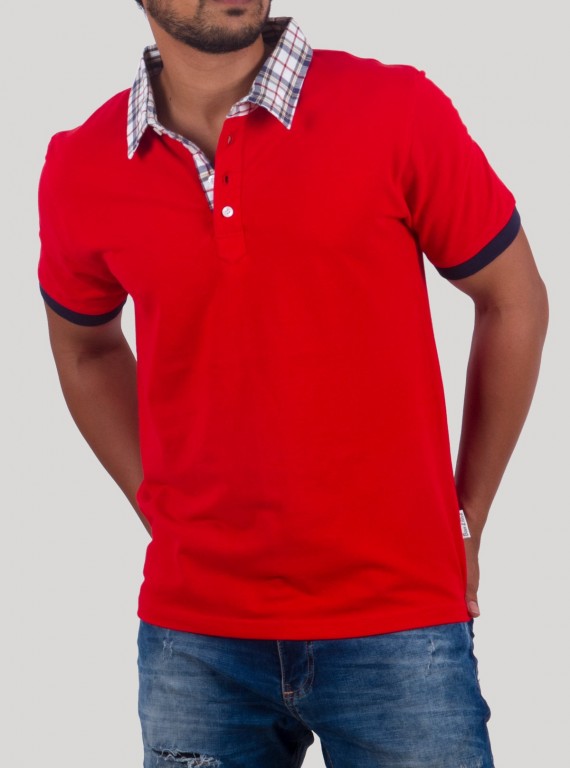 Classic Red Polo Pique T-Shirt for Men – Boer and Fitch