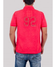 Men’s Coral Garment Dyed Polo T-Shirt – Stylish & Comfortable | Boer & Fitch