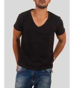 Men’s Black V-Neck T-Shirt – Classic & Comfortable | Boer & Fitch