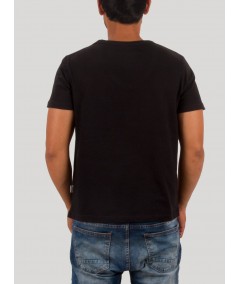 Black Wide V Neck TShirt