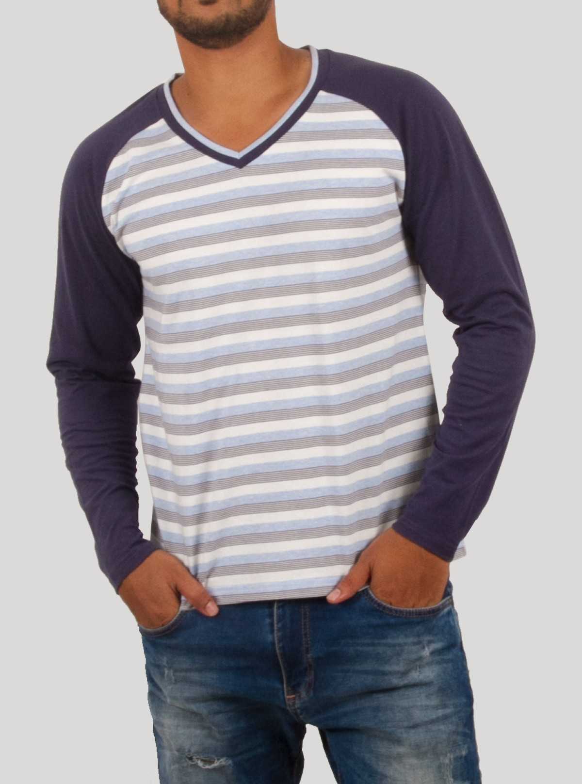 Raglan Striped T-Shirt for Men – Boer and Fitch