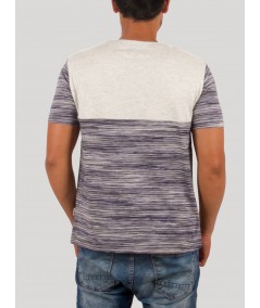 Ecru Pin Stripe Crew Neck TShirt