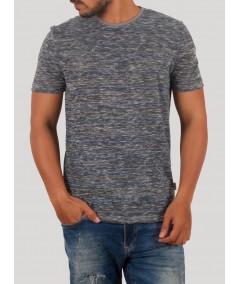 Blue Melange Fancy Knit T-Shirt for Men – Boer and Fitch