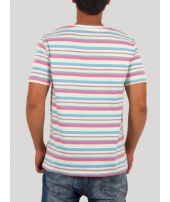 Multi Stripe Round Neck TShirt