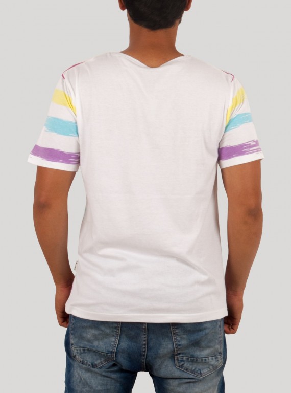 Multi Colour Print Round Neck TShirt