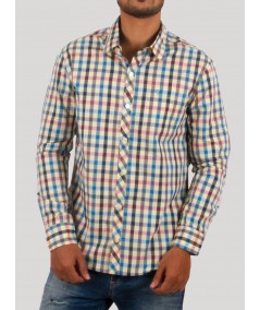 Multi-Colour Checked Slim Fit Shirt for Men – Boer and Fitch