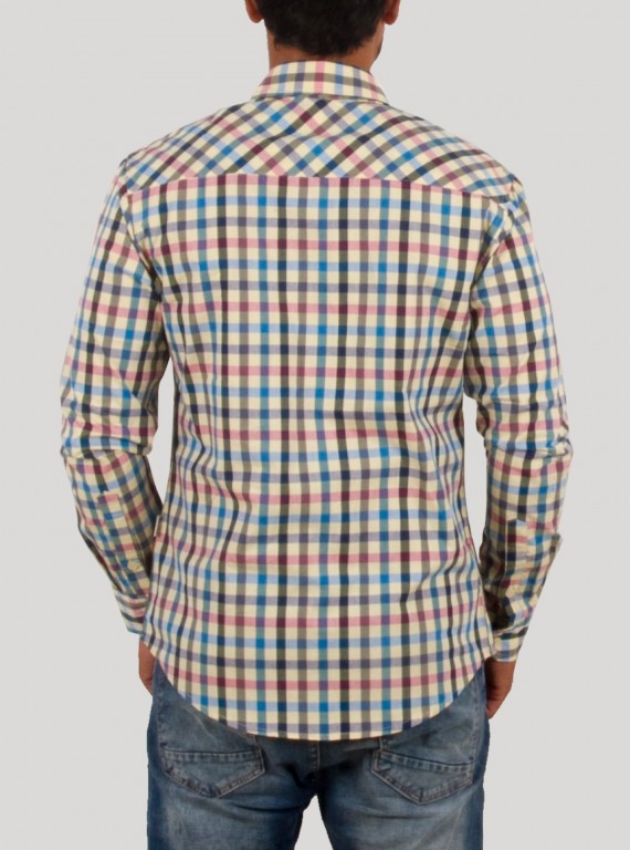 Ink Stripe Slim Fit Full Sleeve Shirt