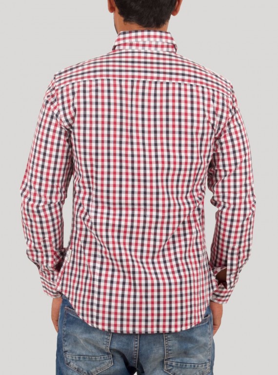 Slim Fit - Red Checked Shirt