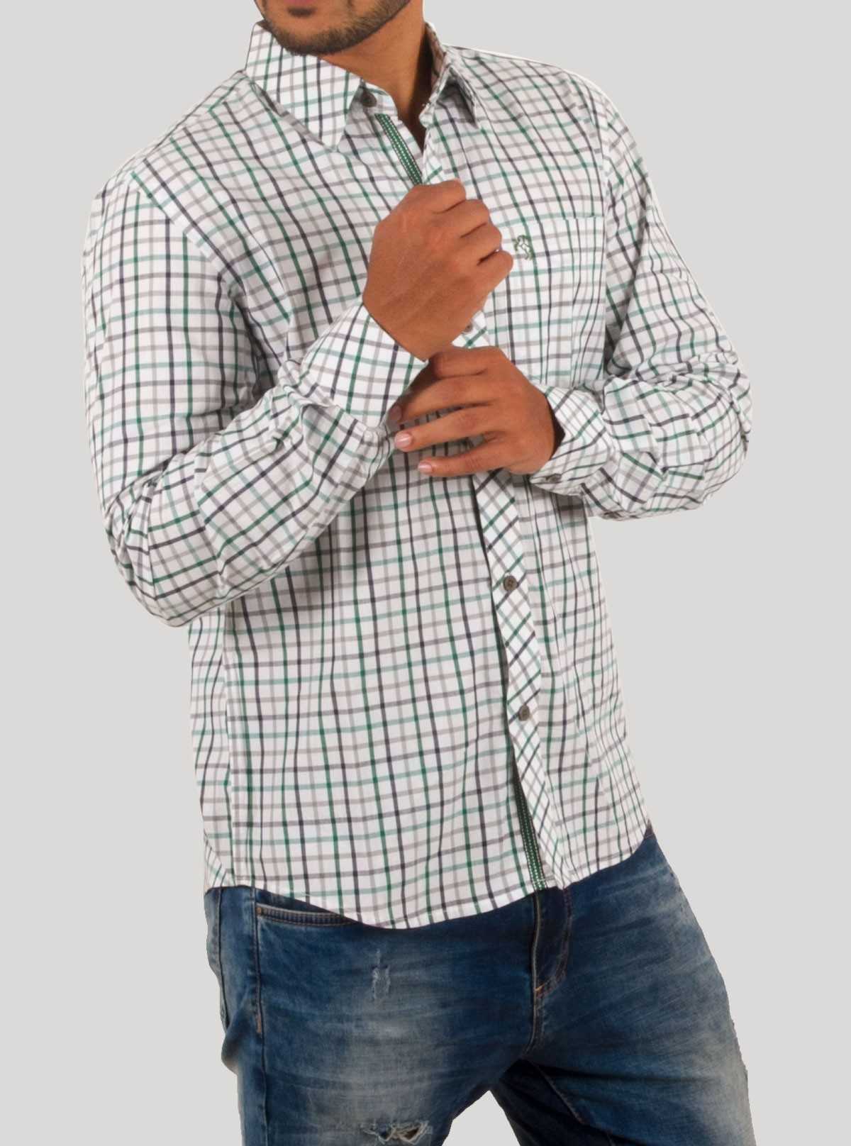 Simple Checked Long Sleeve Casual Shirt for Men – Boer and Fitch