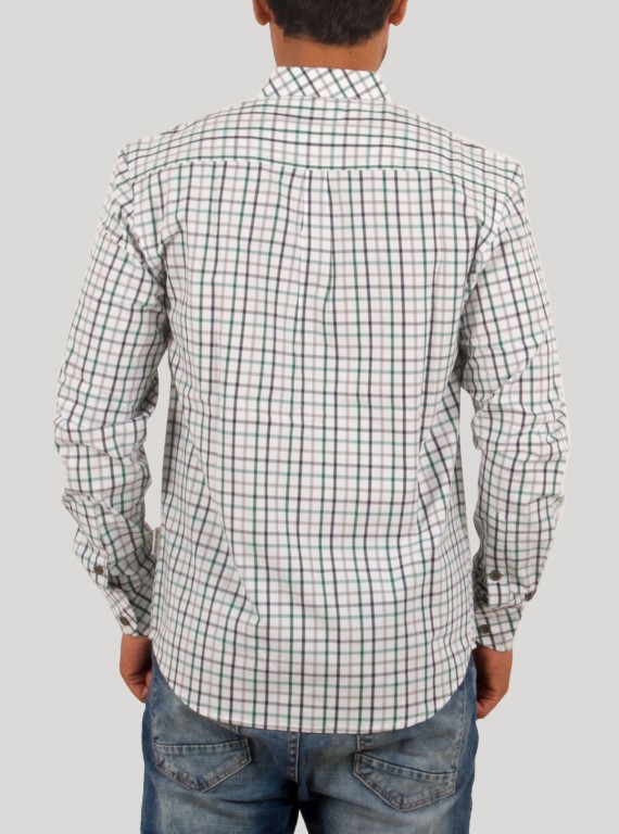 Green Checkered Casual Shirt