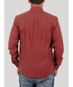 Deep Red Casual Shirt