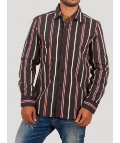 Black Striped Casual Long Sleeve Shirt for Men – Boer and Fitch