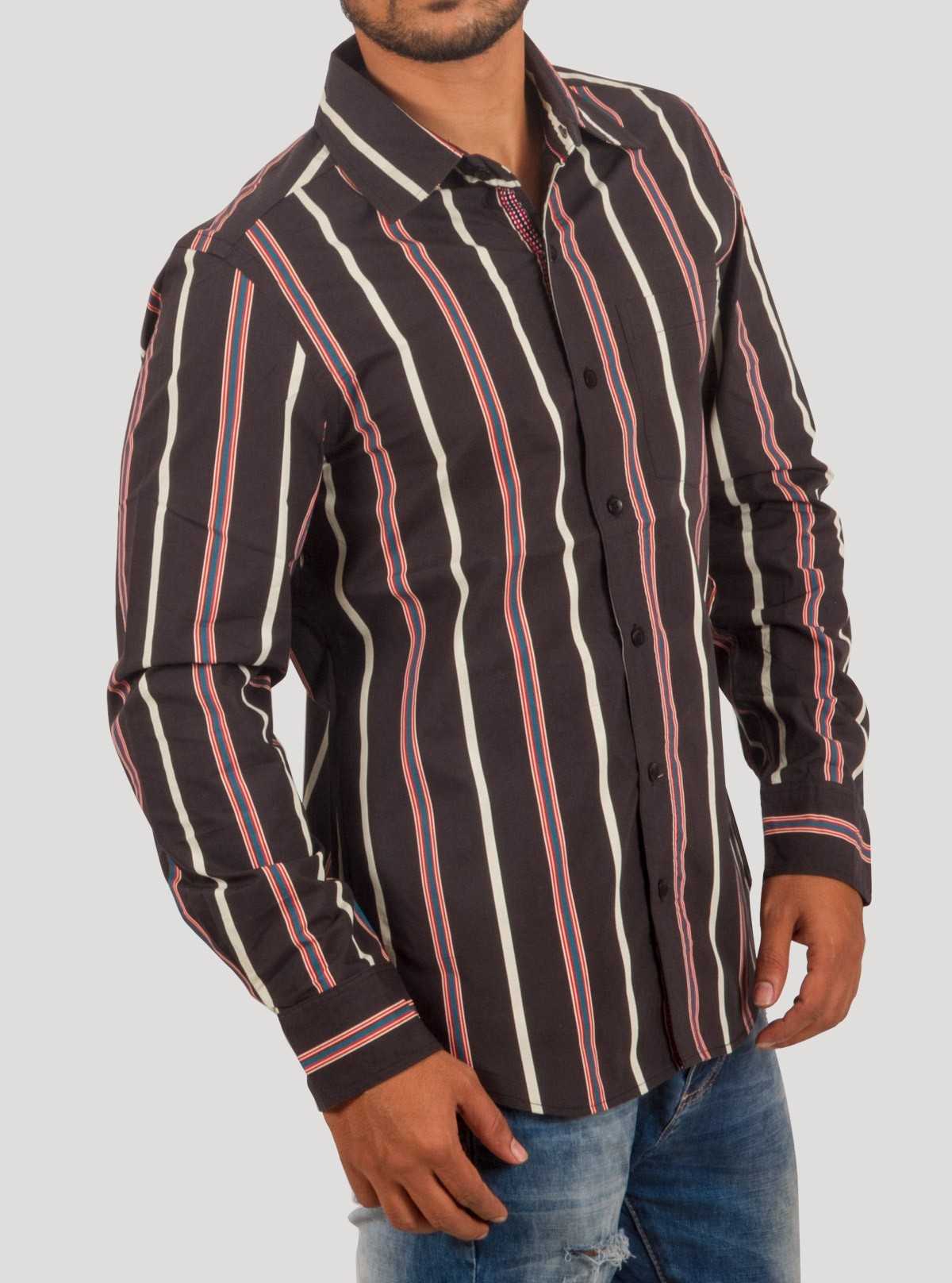 yellow and black stripe shirt