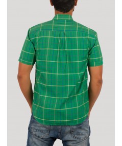 Checks green casual Shirt