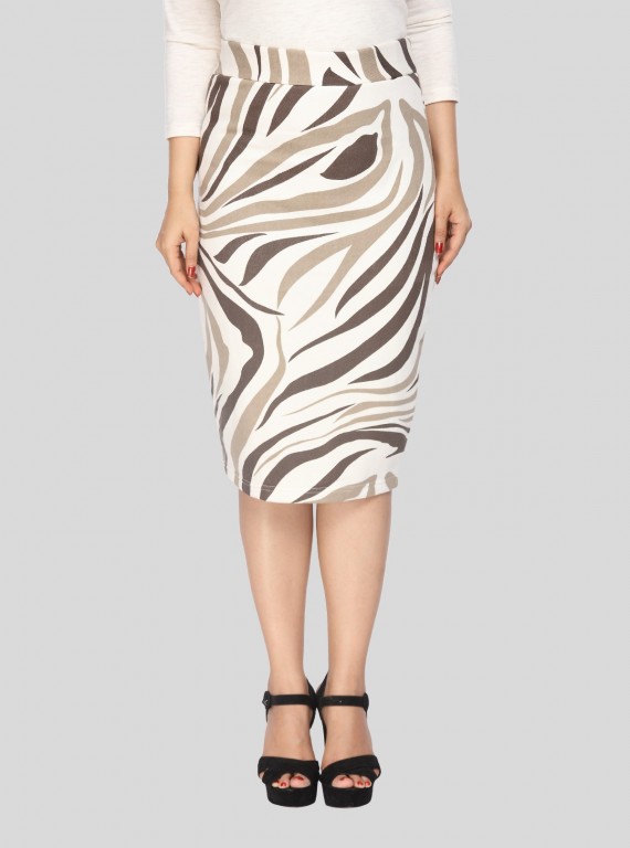 Zebra Print Skirt