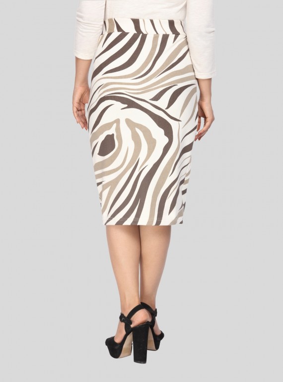 Zebra Print Skirt