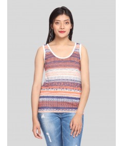 Women’s Abstract Print Sleeveless Top – Boer and Fitch