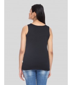 Sleeveless Black Top