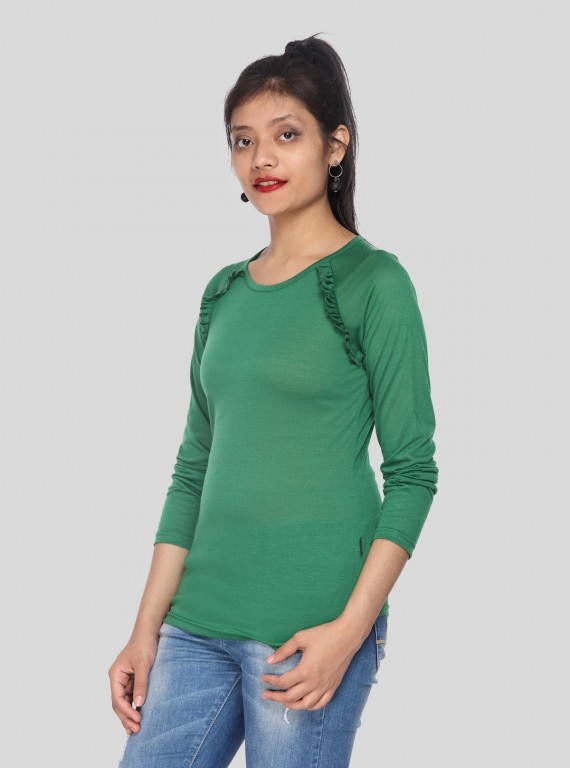 Fruitta Green Viscose Top