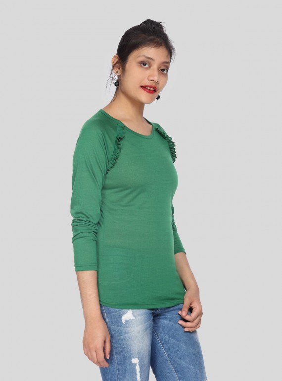 Fruitta Green Viscose Top