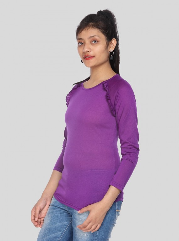 Fruitta Violet Viscose Top