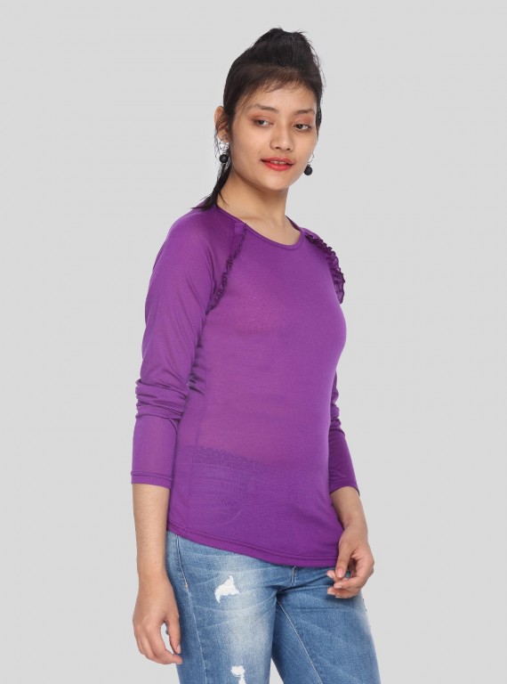 Fruitta Violet Viscose Top