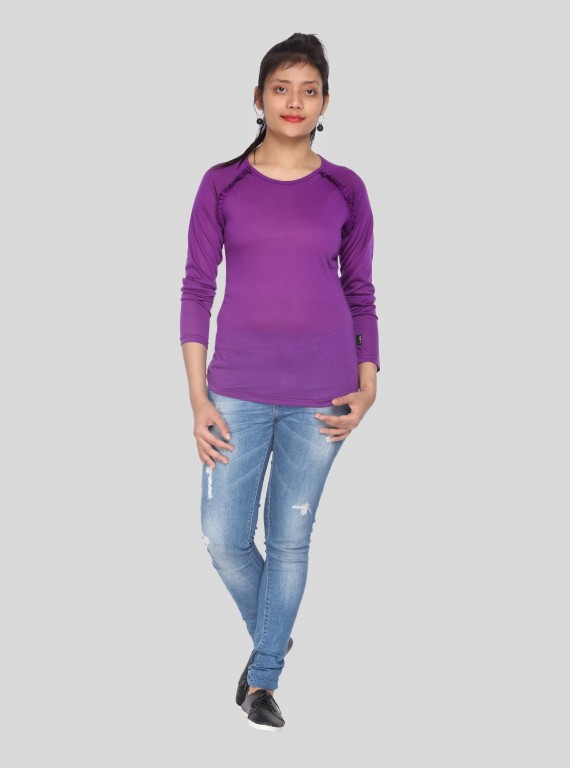 Fruitta Violet Viscose Top