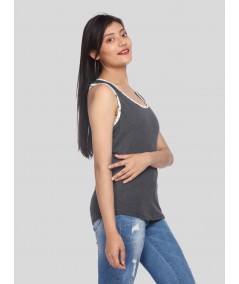 Spotted Melange Tank Top