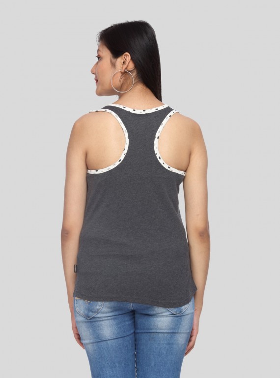 Spotted Melange Tank Top