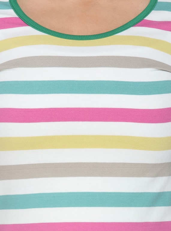 Green Waist Rib Top