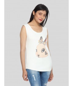 Rabbit Print Womens Top