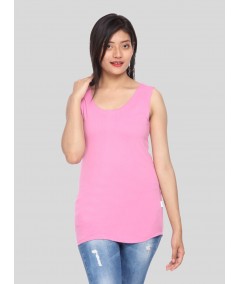 Fuchsia Women’s Sleeveless Cotton Jersey Top – Boer and Fitch