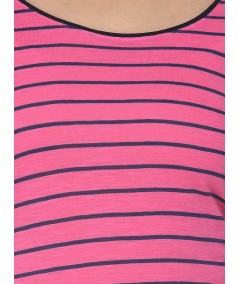 Fushia Stripped Top