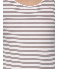 Women Brown Stripe TShirt 