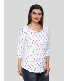 Colorful Zebra Womens Top