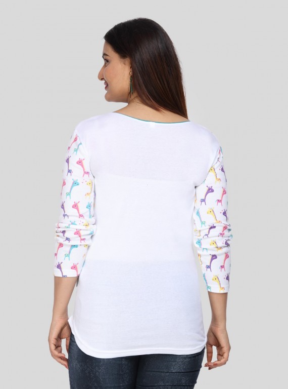Colorful Zebra Womens Top