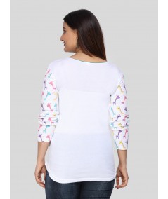 Colorful Zebra Womens Top