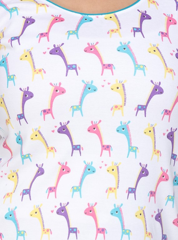 Colorful Zebra Womens Top