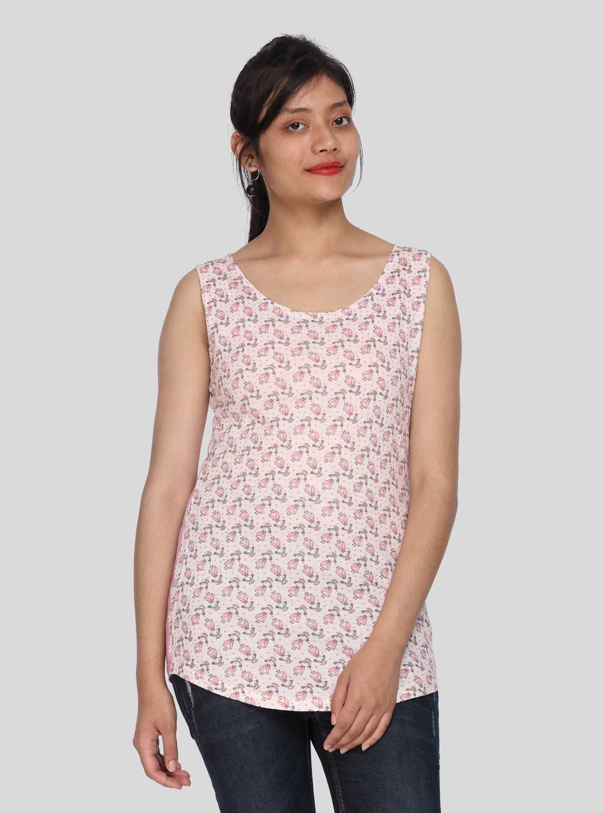 Women’s Pink Graphic Print Top – Boer and Fitch