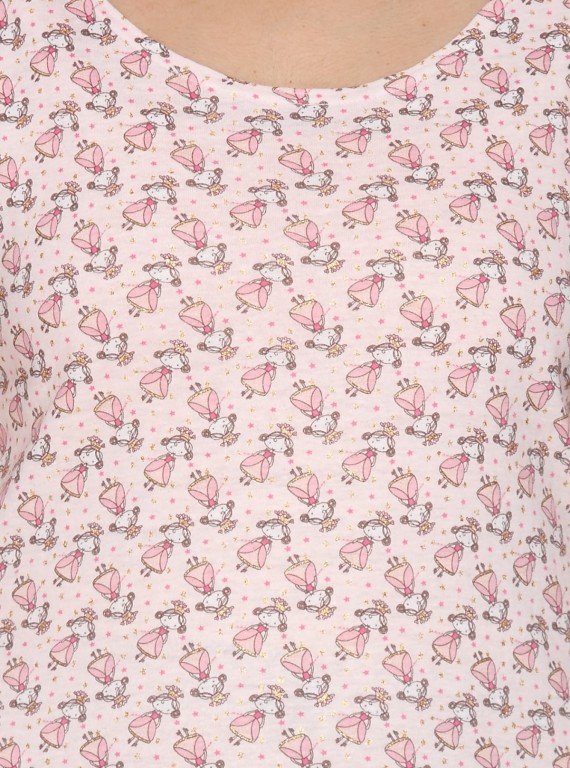 Happy Doll Graphic Print Top