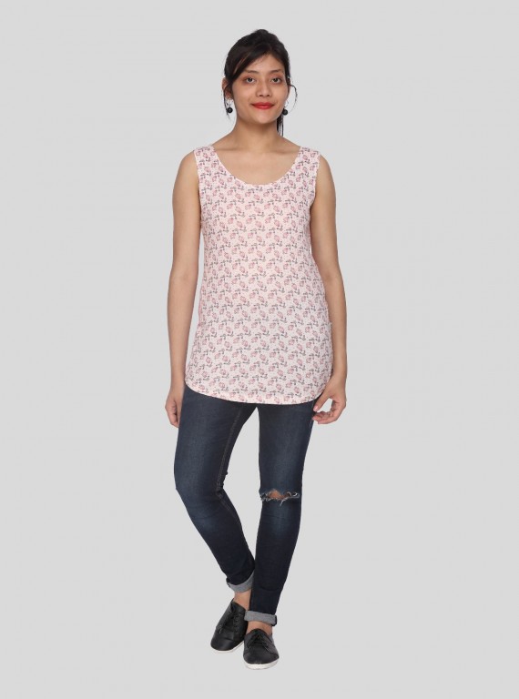 Happy Doll Graphic Print Top