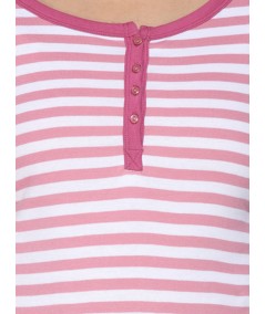 Fuschia Feeder Stripe Women's Top