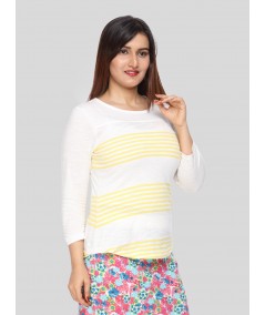 Lemon Stripe Womens Top