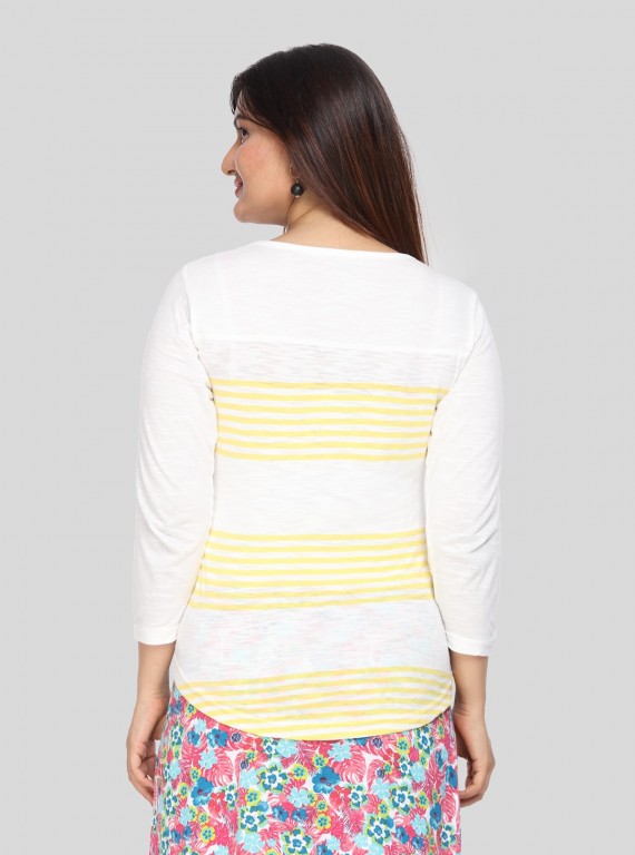 Lemon Stripe Womens Top