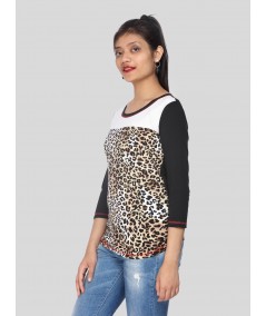 Womens Animal Foot Printed Top