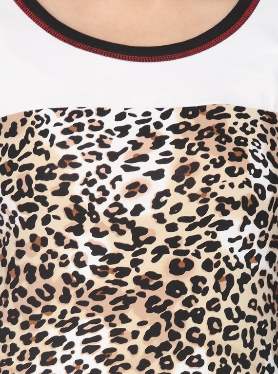 Womens Animal Foot Printed Top