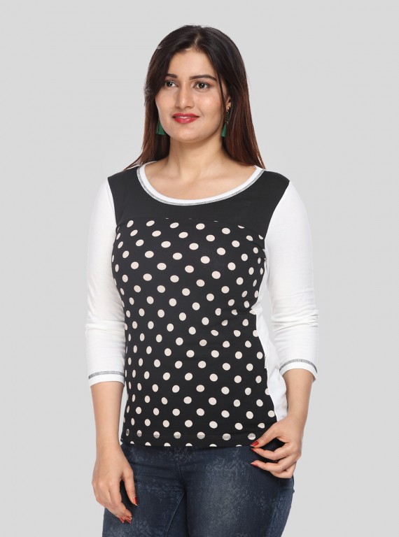 Dotted Cut & Sew Top
